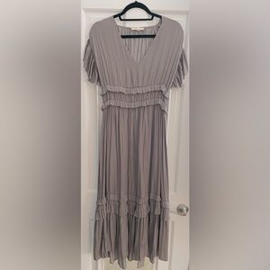 Grade & Gather Grey Midi Dress